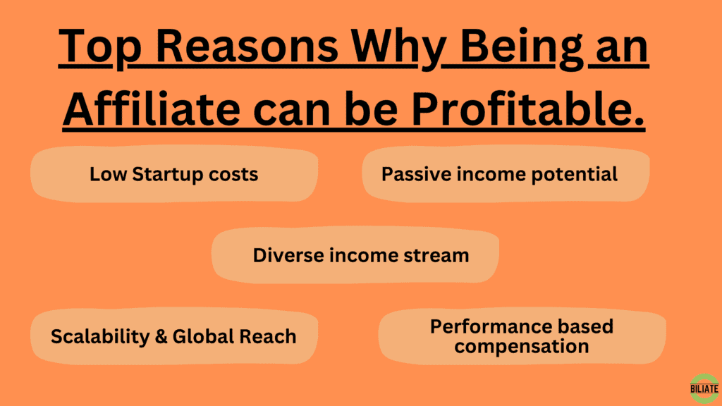 Top 7 Reasons Why Being an Affiliate Can Be Profitable. Infographic Biliate